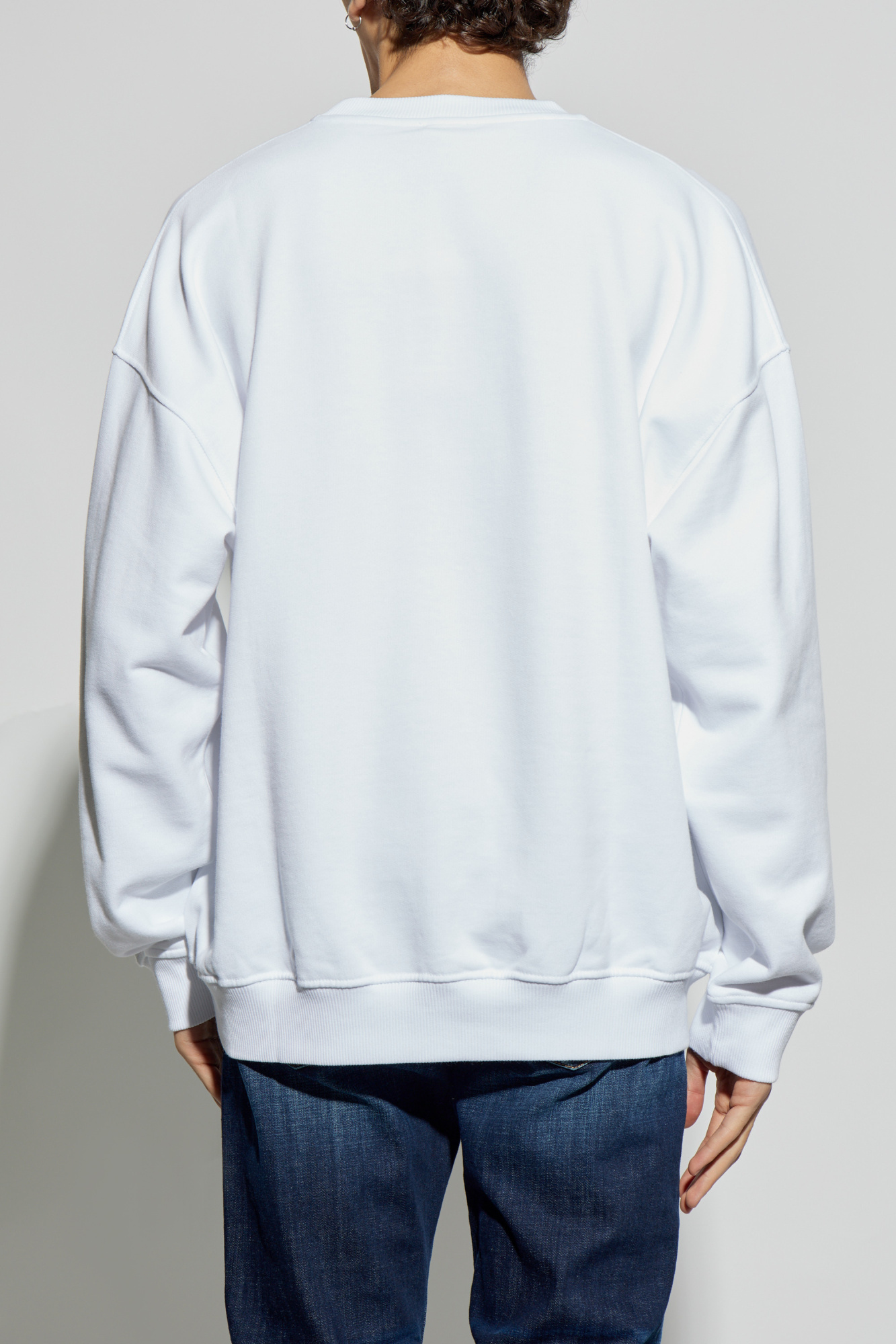 【すぐ届く】 DIESEL S-Mart-Bigoval ロゴ スウェットシャツ Men's Sweatshirt with embossed logo | Diesel S-MART-BIGOVAL